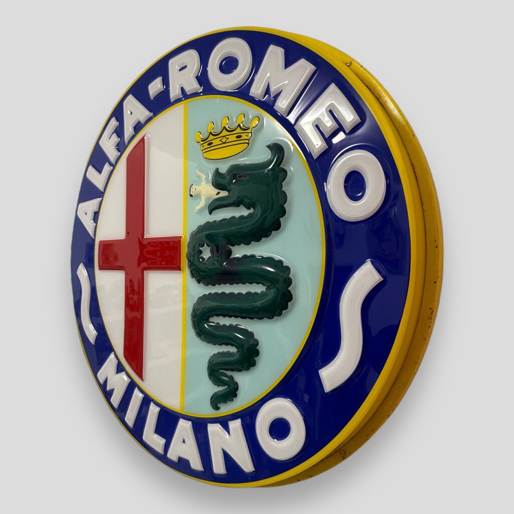 Insegna Alfa Romeo milano anni 50